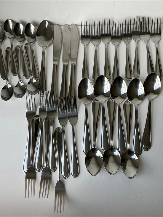Vintage Other - Vintage Stainless Steel Flatware 35 Pieces Love Knot Design